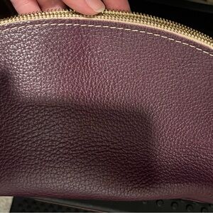 Portland Leather Plum Pouch